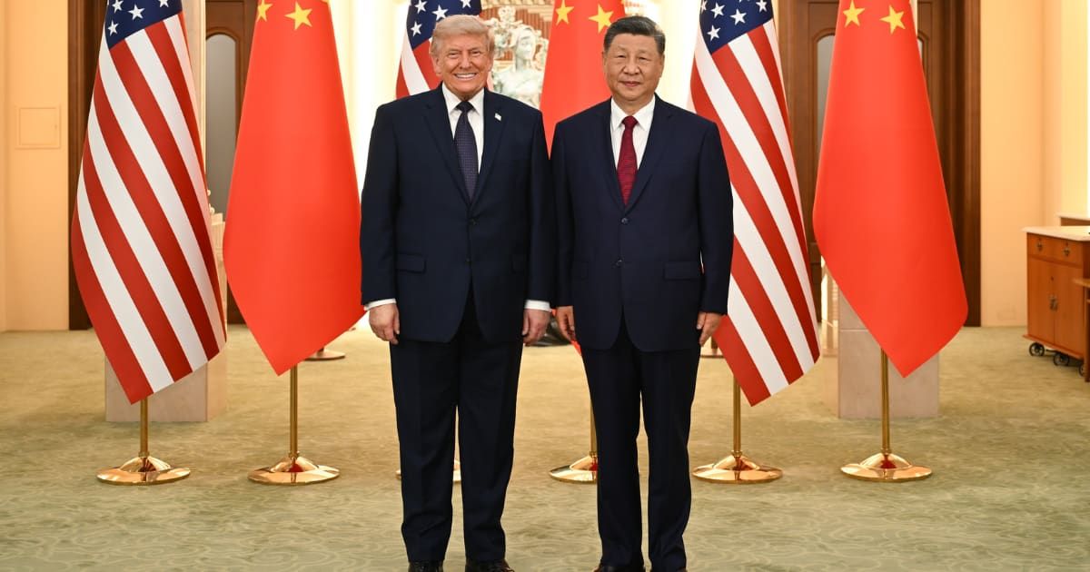 President Donald Trump and Chinese President Xi Jinping met as China signaled a reset in US ties while holding firm on Taiwan and rivalry (@Mao Ning/ X)