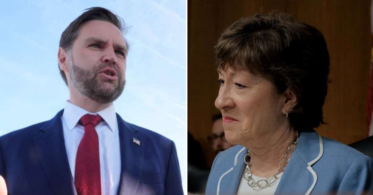 Vice President JD Vance praised Sen Susan Collins during a Maine visit, saying her independence reflected the state despite occasional disagreements (Getty Images, AP Images)