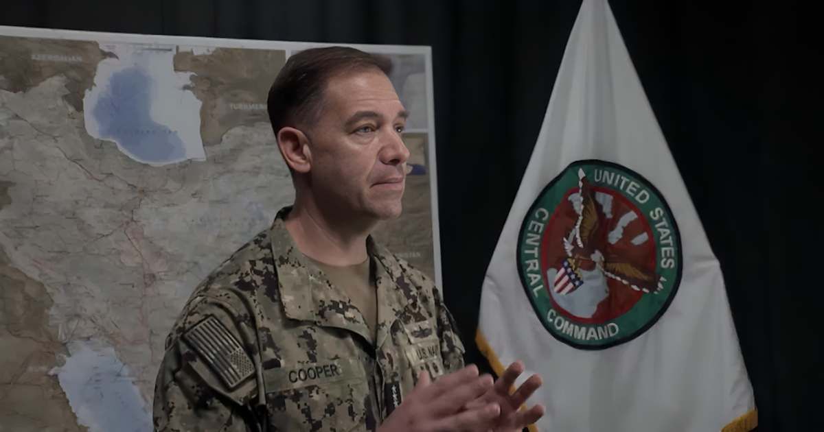 US Central Command Admiral Brad Cooper told senators that US strikes destroyed most of Iran's naval mine stockpile and heavily damaged its missile and drone production network (@CENTCOM/X)