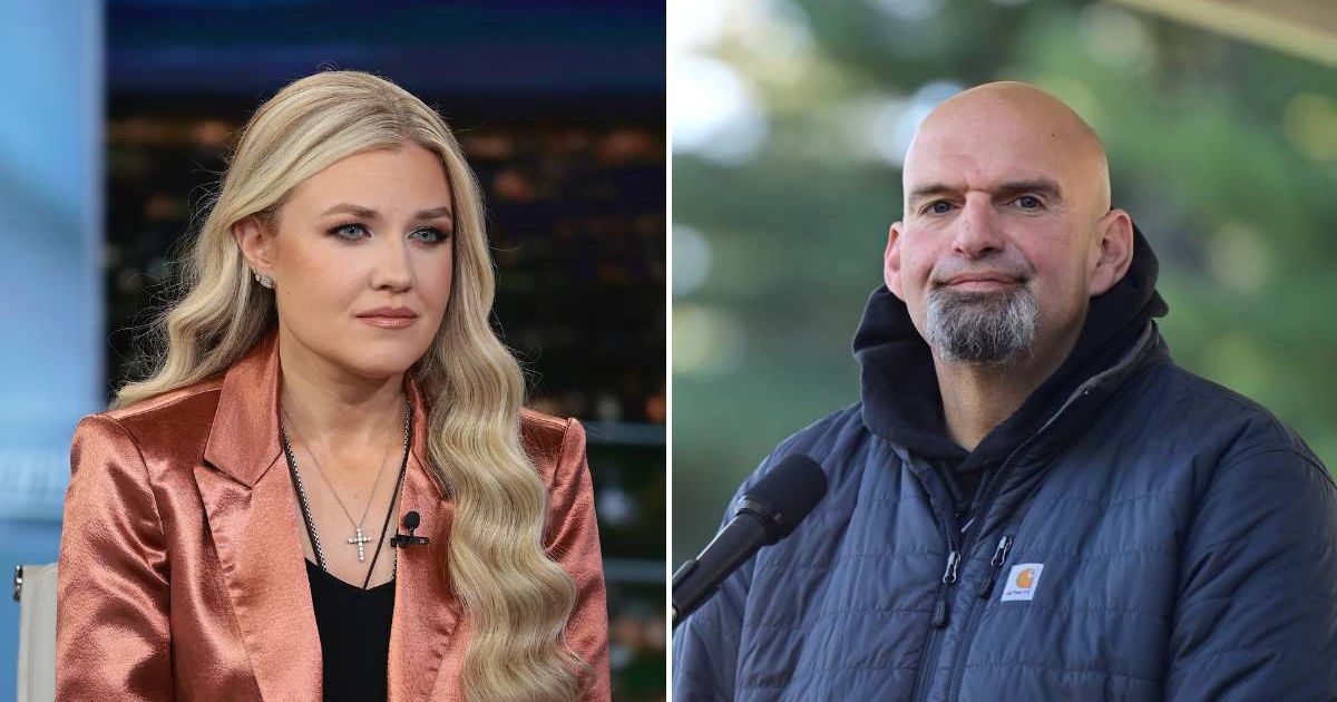 After a viral video showed Erika Kirk in tears, Fetterman slammed her 'bonkers' critics (Dimitrios Kambouri, Mark Makela/Getty Images)