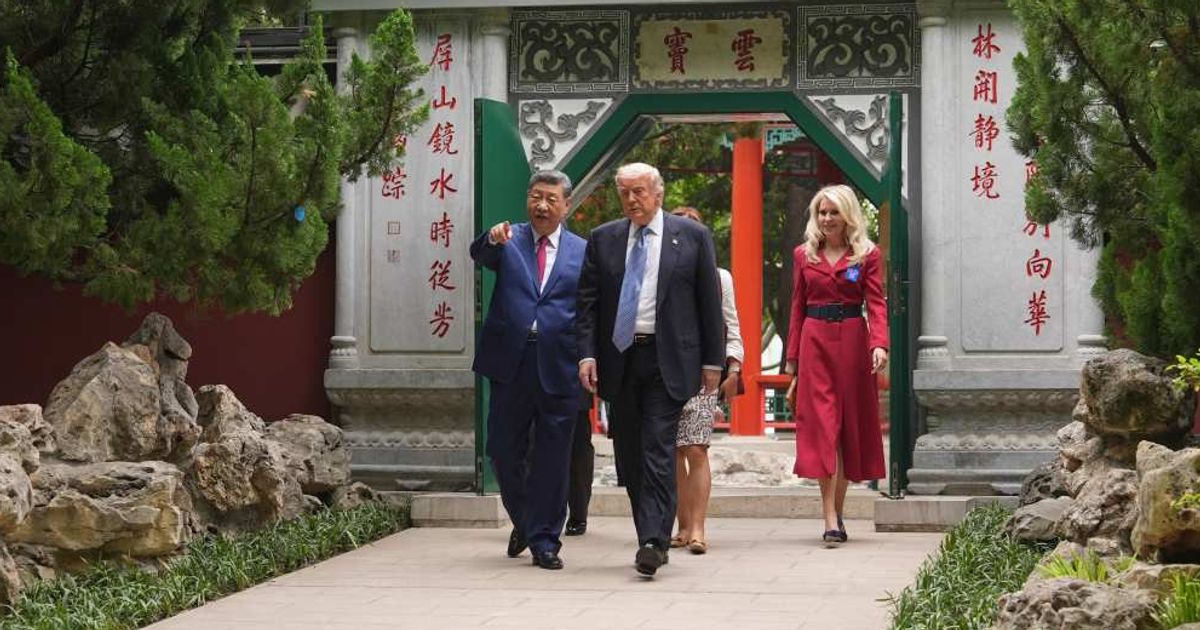 Trump becomes the fourth US President to enter China’s secretive Zhongnanhai compound, joining Richard Nixon, George W Bush, and Barack Obama in receiving this rare diplomatic honor (AP Photo/Mark Schiefelbein, Pool)