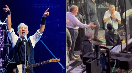 Bruce Springsteen appears to ignore Chris Christie’s handshake attempt in viral concert video