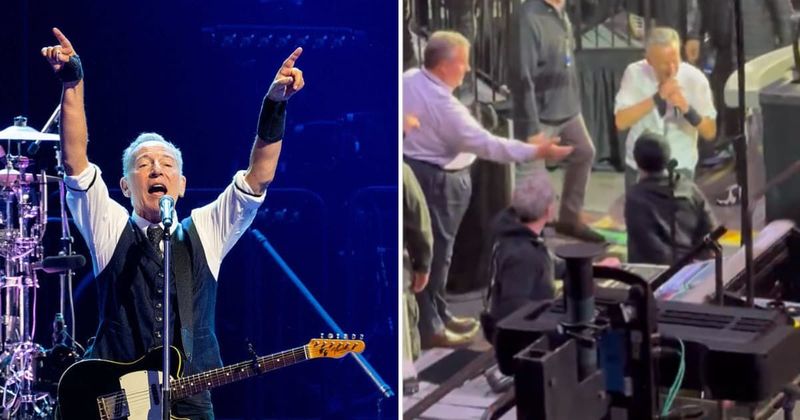 Bruce Springsteen appears to ignore Chris Christie’s handshake attempt in viral concert video
