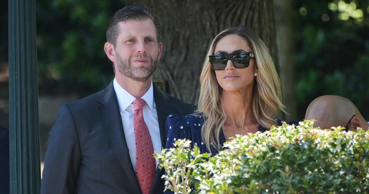 Eric Trump and Lara Trump joined President Donald Trump on the highly watched two day trip to China in their personal capacity (AP Photo/Jacquelyn Martin)