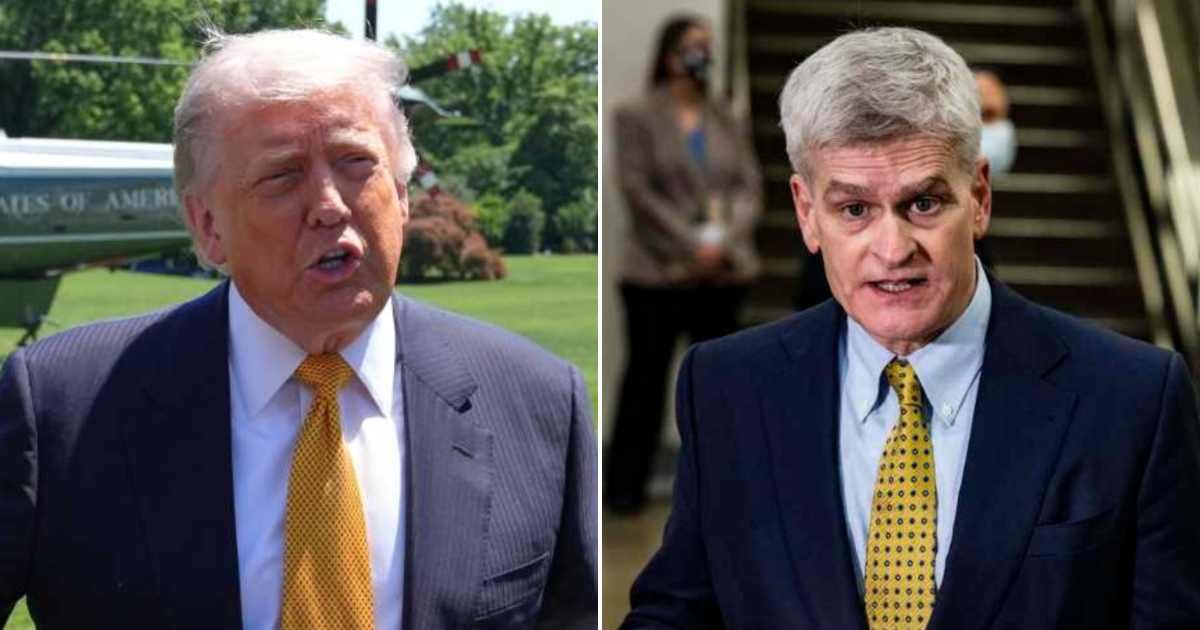 Donald Trump blasted Bill Cassidy on social media, calling him 'a disloyal disaster' and 'bad for Louisiana' (Getty Images)