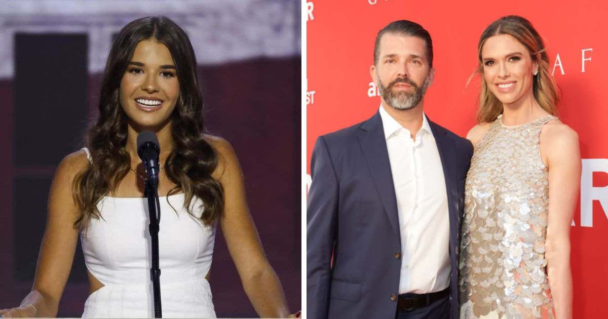 Kai Trump was allegedly captured admitting that she won’t accept her father’s new fiancée, Bettina Anderson, as her mother (Getty Images)