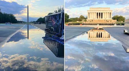 Trump shares new photos of Lincoln Memorial Reflecting Pool renovation: 'Looking really good'