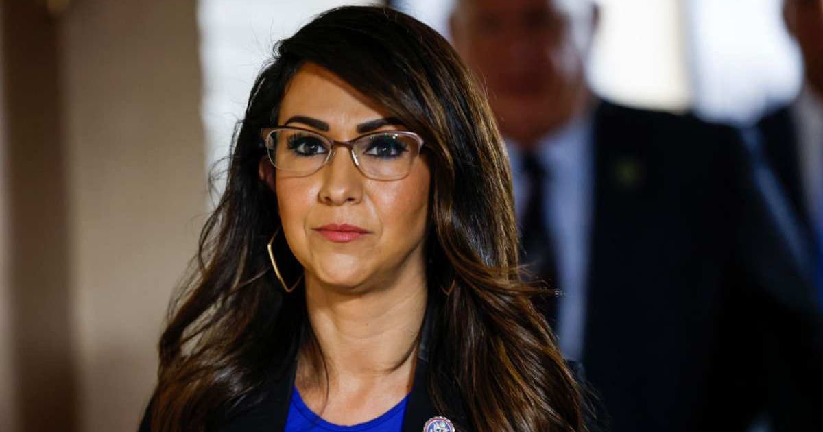 Lauren Boebert claimed Donald Trump’s pressure campaign helped secure Tina Peters’ sentence commutation in Colorado (Getty Images)