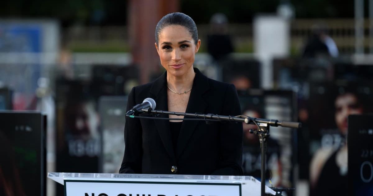Meghan Markle attends the inauguration of 'The Lost Screen Memorial', ahead of the opening of the 79th World Health Assembly in Geneva, Switzerland, on May 17, 2026 (Getty Images)