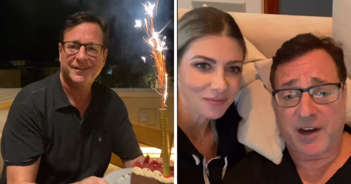 Kelly Rizzo and John Stamos paid emotional tributes to Bob Saget on what would have been the late comedian’s 70th birthday (Screengrab/@kellyrizzo/X)