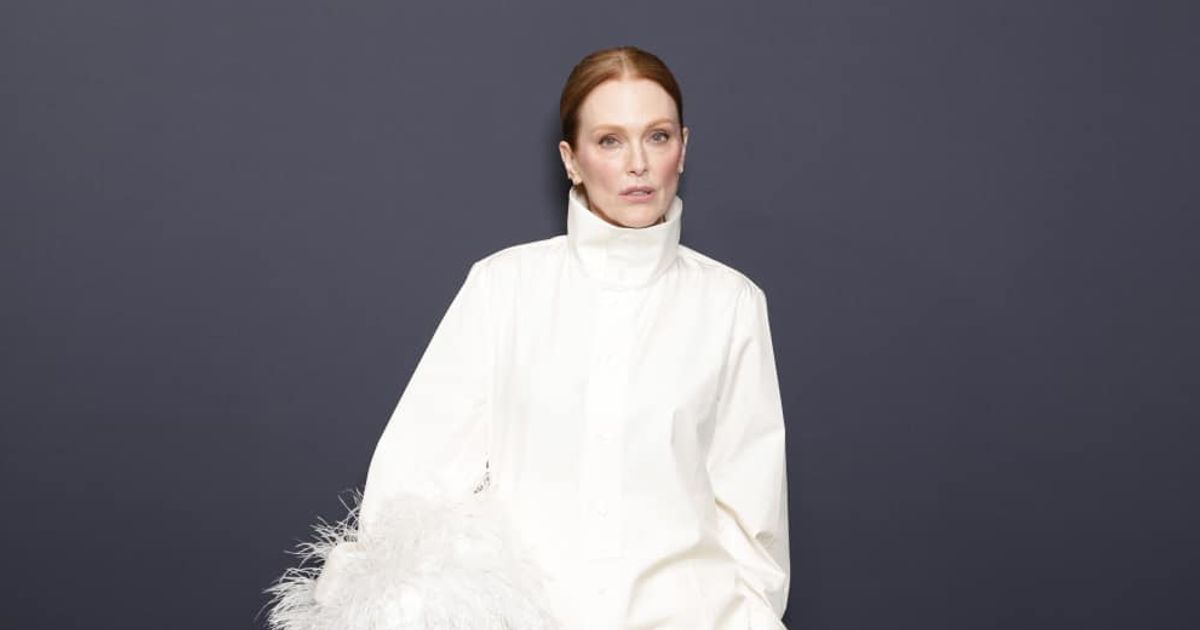 Julianne Moore was presented the 2026 Women In Motion Award at the Cannes Film Festival on May 17, 2026, in Cannes, France (Arnold Jerocki/Getty Images for Kering)