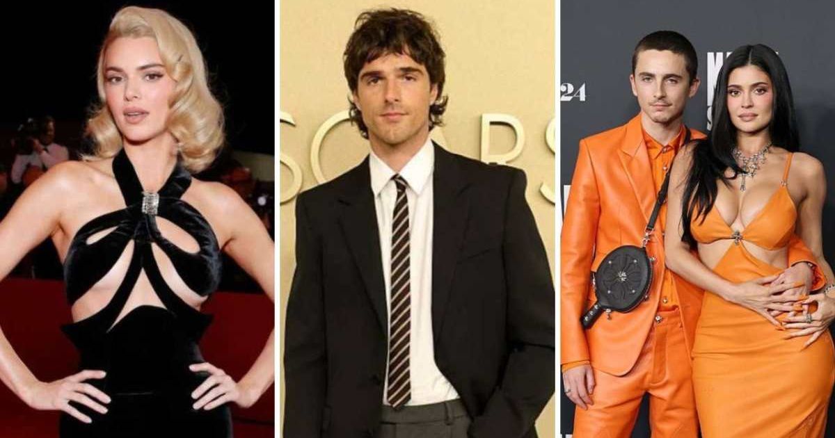 Kendall Jenner and Jacob Elordi romance rumor grows after viral sighting with Kylie Jenner and Timothee Chalamet (Stefanie Keenan/Getty Images, Kevin Winter/Getty Images, Monica Schipper/Getty Images)