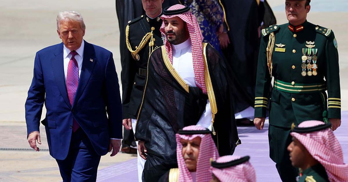 President Donald Trump said that the Tuesday, May 19, strike was paused following an urgent request from the leaders of Saudi Arabia, Qatar, and the UAE (Getty Images)