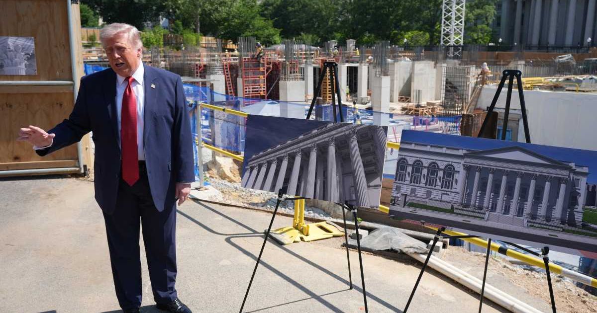 Trump tours ballroom construction outside the White House on Tuesday, May 19, 2026, in Washington (AP Photo/Jacquelyn Martin)