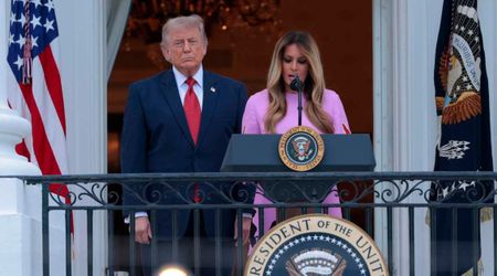 Trump jokes he ‘hates’ following Melania as it makes him look ‘not so great’
