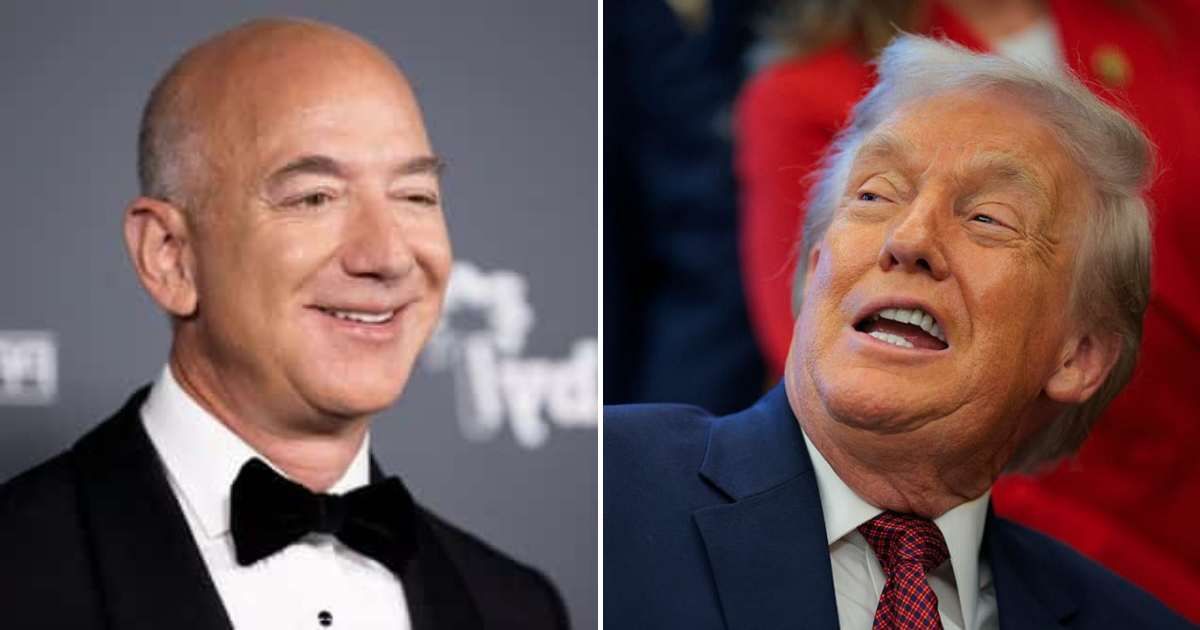 Jeff Bezos praises Donald Trump as more disciplined and mature, saying he deserves more credit (Getty Images)