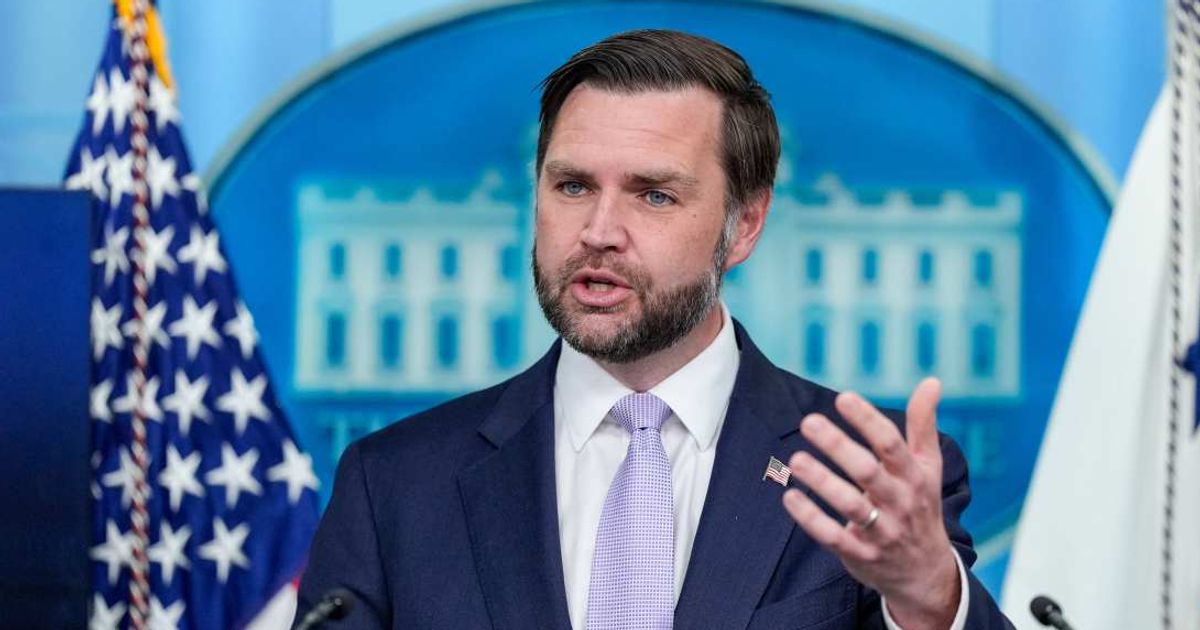 A viral post on X claimed that Vice President JD Vance said President Donald Trump is not engaging in insider trading because someone else handles such activities on his behalf (AP Photo/Manuel Balce Ceneta) 