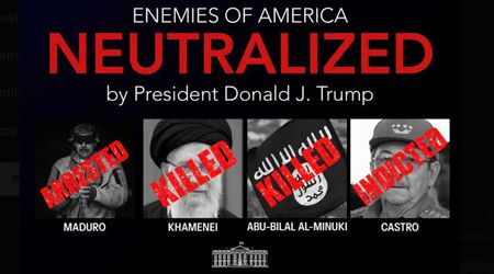 White House shares ‘enemies neutralized’ graphic featuring Maduro, Khamenei and Castro
