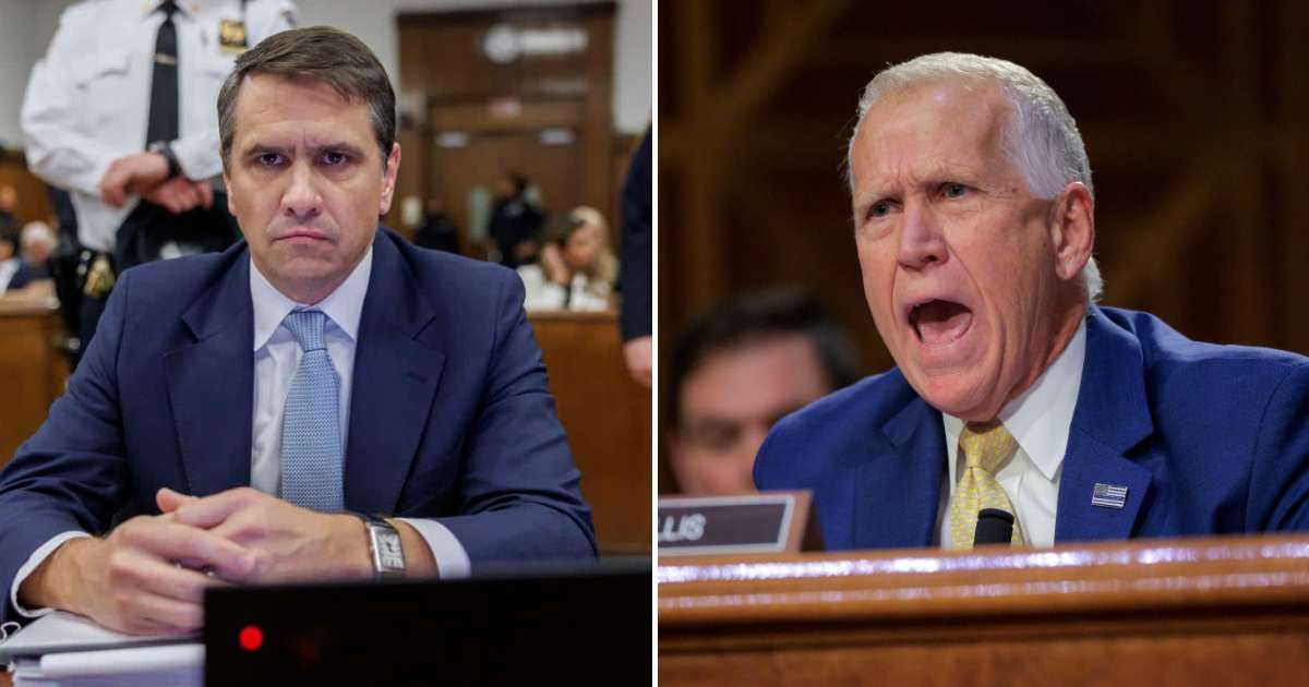 Senator Thom Tillis said he would oppose Attorney General Todd Blanche over the administration's handling of the law enforcement restitution framework (Sarah Yenesel-Pool/Getty Images, Chip Somodevilla/Getty Images)