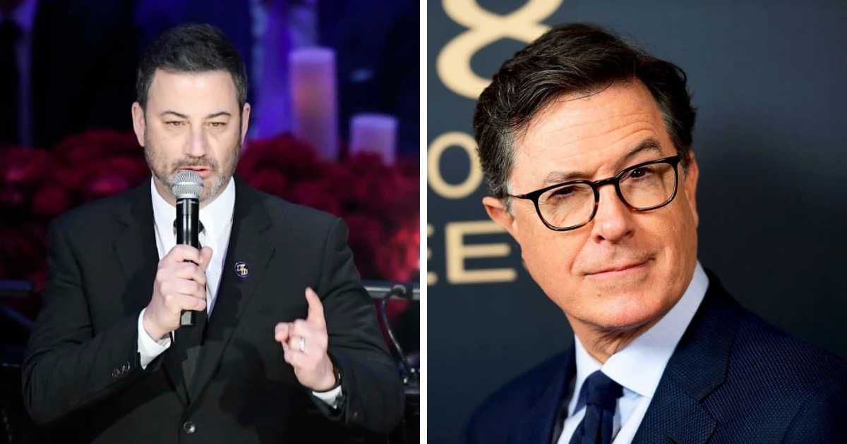 Jimmy Kimmel openly questions why Stephen Colbert was being forced to defend late-night television at all (Getty Images)