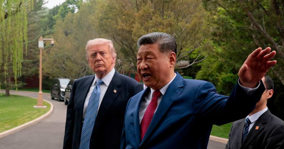US President Donald Trump claimed Chinese President Xi Jinping assured him that Beijing would not send weapons to Iran after returning from his three-day visit to China (Evan Vucci/Pool Photo via AP)