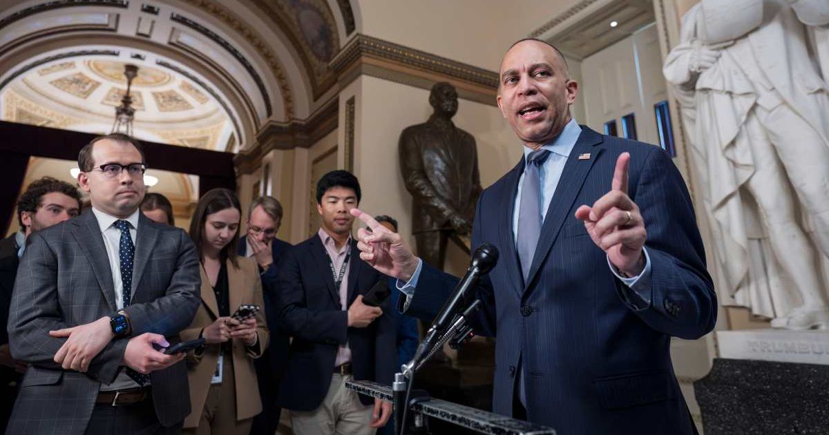 Democratic leaders raged after House GOP leaders canceled a vote on Thursday, May 21, on a resolution to limit President Donald Trump’s war powers in Iran (AP Photo/J Scott Applewhite)