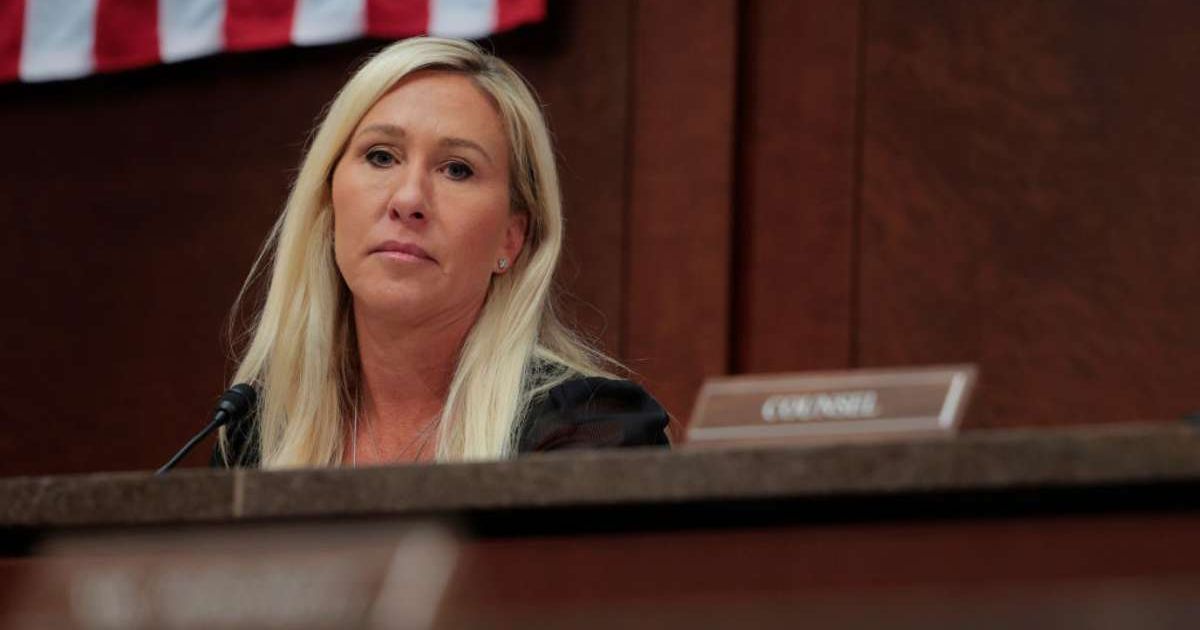 During the interview, Greene argued that political donations tied to foreign interests posed a growing threat to American elections (Getty Images)