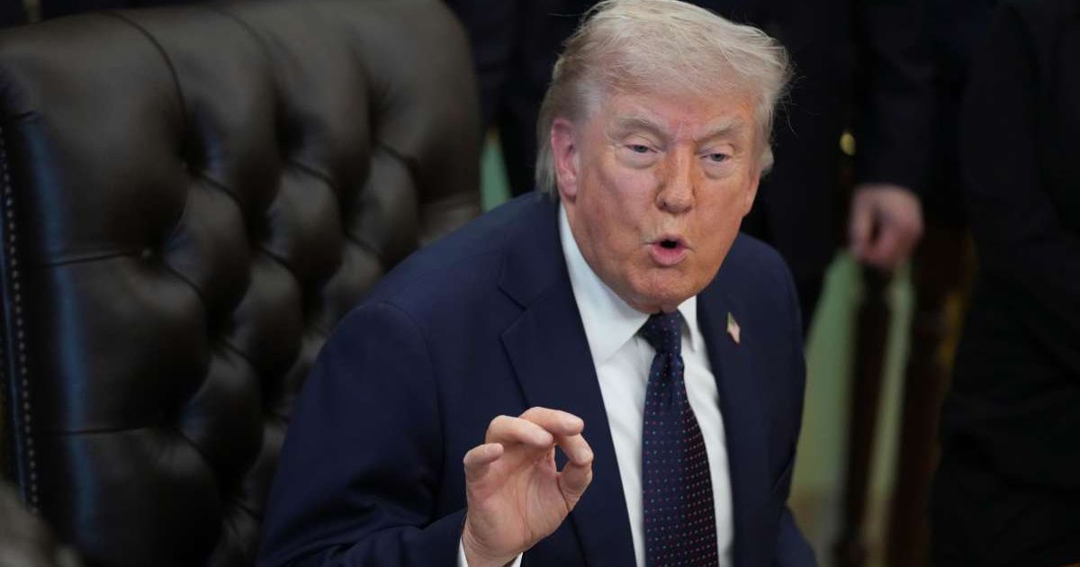 'We have more corrupt elections than third-world countries have' Trump said while urging Senate Republicans to pass the SAVE  Act (AP Photo/Mark Schiefelbein)
