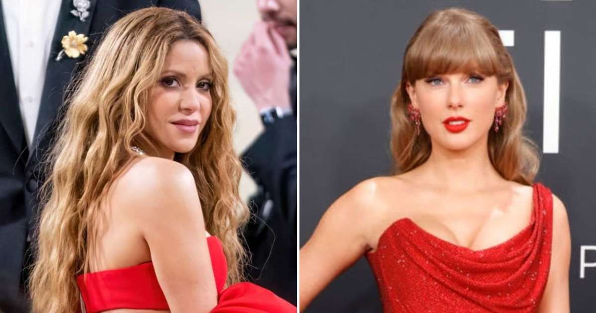Shakira spoke about Taylor Swift and a possible future collaboration during an interview with The Times (Gilbert Carrasquillo/GC Images, Frazer Harrison/Getty Images)