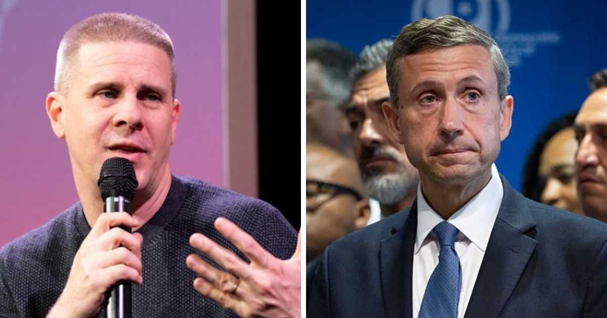 Dan Pfeiffer said DNC chief Ken Martin is 'not the right person for the job' after suggesting he step down (@danpfeiffer/X, Scott Olson/Getty Images)