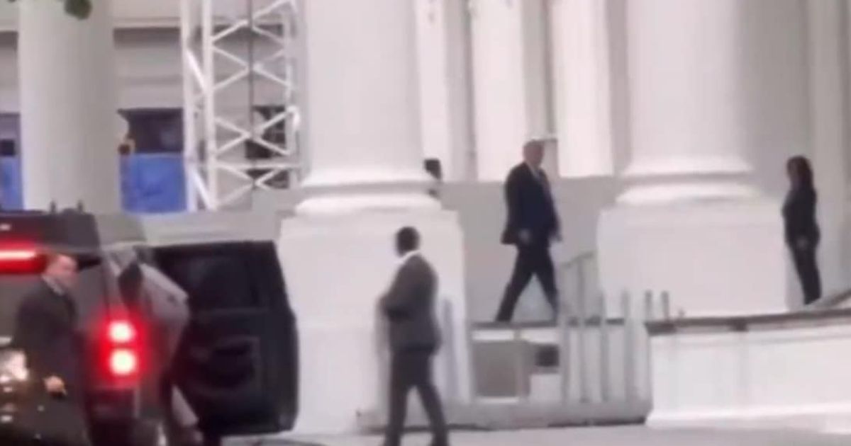A viral video circulating on X claimed to show President Donald Trump being hurried into the White House at midnight, fueling speculation about a possible crisis amid rising US-Iran tensions (Screengrab/@mattwallace888/X)
