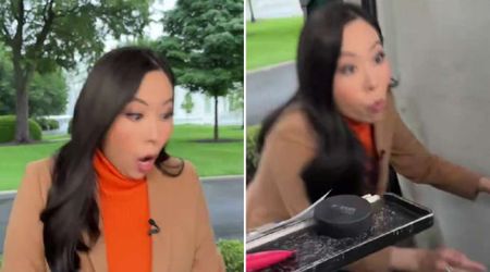 Video shows terrifying moment reporter dives for cover as gunshots erupt near White House gate
