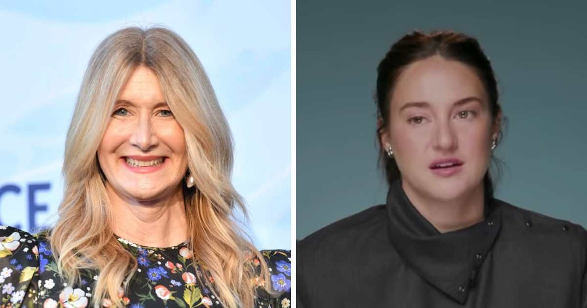 Shailene Woodley said Laura Dern convinced her to join HBO’s ‘Big Little Lies,’ which became a hit after premiering in 2017 (Screengrab/@Variety/YouTube, Getty Images)