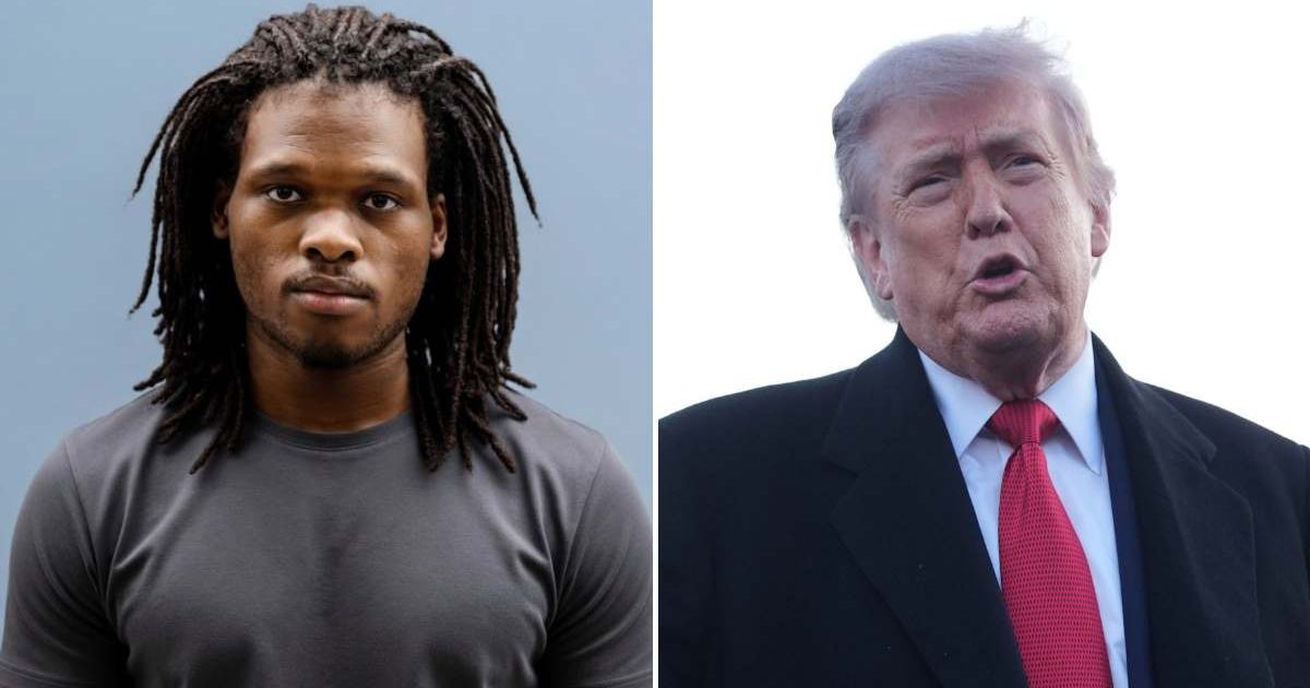Nasire Best allegedly made a threat against Donald Trump in a TikTok post referencing the July 2024 Butler rally assassination attempt (@StevenJLatham1/X, AP Photo/Mark Schiefelbein)