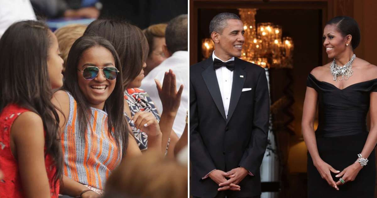 A viral social media post falsely claimed Sasha Obama made remarks about her parents’ identities (Getty Images)
