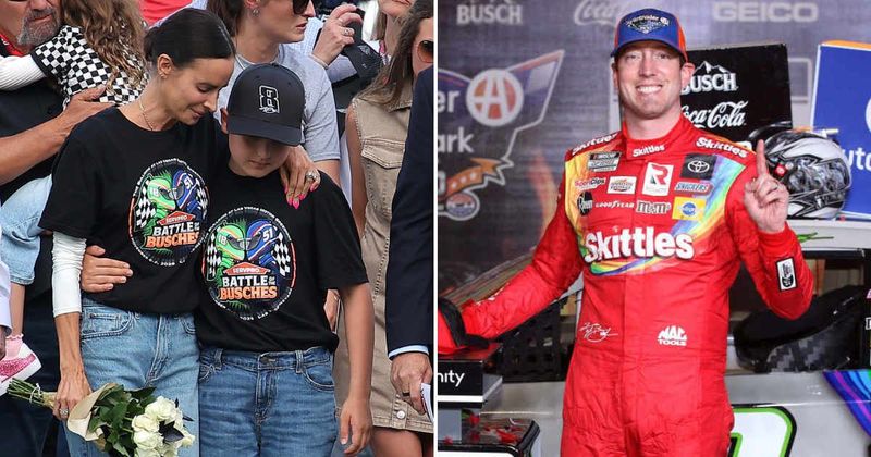Kyle Busch’s wife, children make first public appearance since his death at Coca-Cola 600 tribute