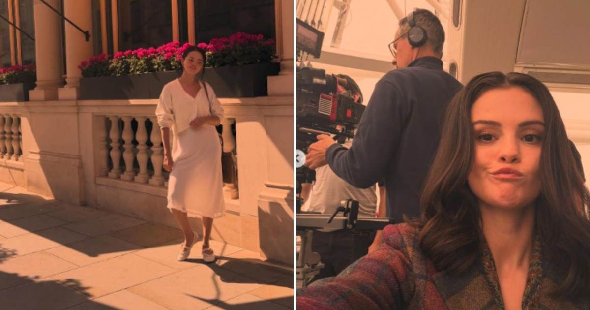 Selena Gomez shared a couple of photos from her London trip while filming 'Only Murders in the Building'. (@selenagomez/Instagram)