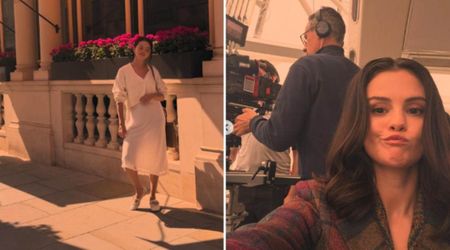 Selena Gomez posts 'Only Murders in the Building' BTS featuring Sabrina Carpenter 'House Tour' trend