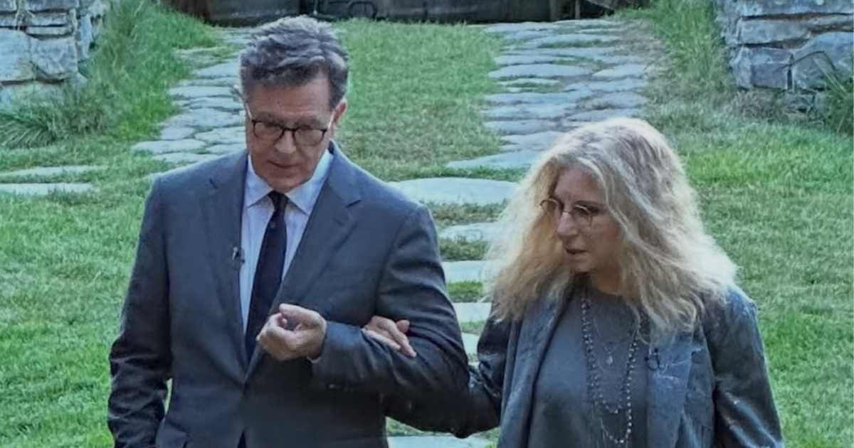 Barbra Streisand shared a heartfelt farewell message after Stephen Colbert ended his late-night television run (Screengrab/@barbrastreisand/Instagram)