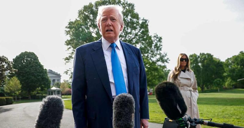 Trump attacks ‘Dumocrats, RINOs’ over Iran talks in fiery Memorial Day rant