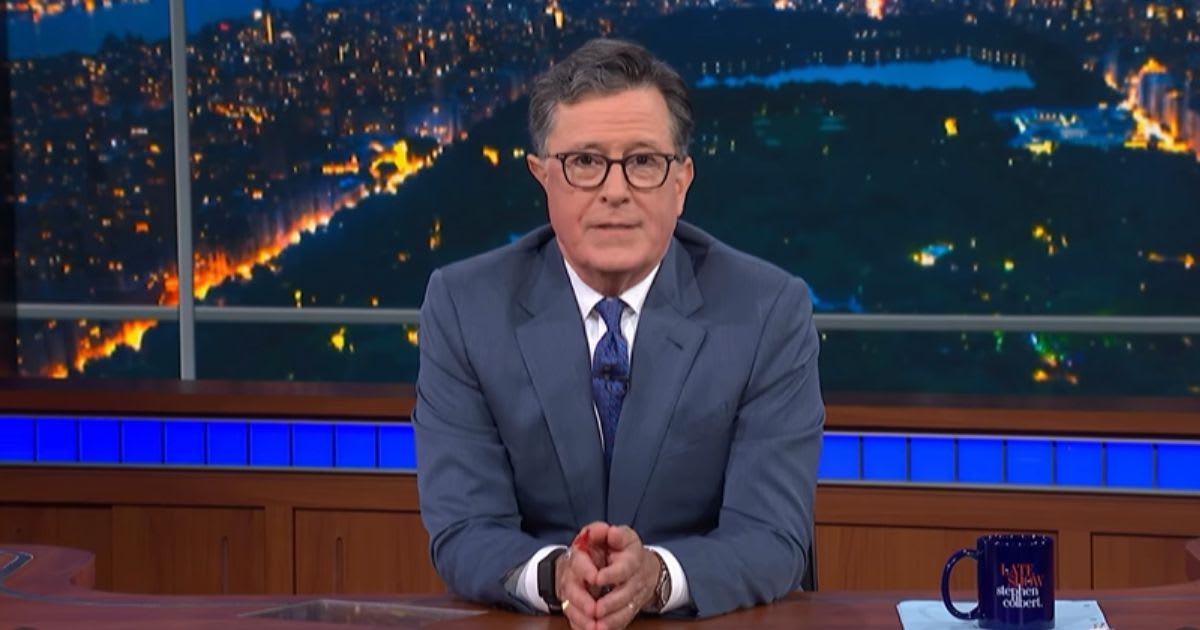 Stephen Colbert repeatedly mocked Donald Trump for years, making 3,639 jokes about him from 2023 until the show ended (@colbertlateshow/Instagram)