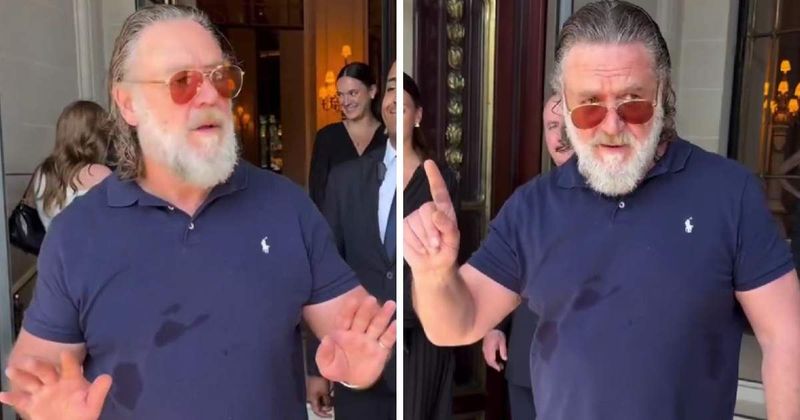Russell Crowe has tense exchange with autograph seekers in viral Paris video: ‘Don’t push in on me’