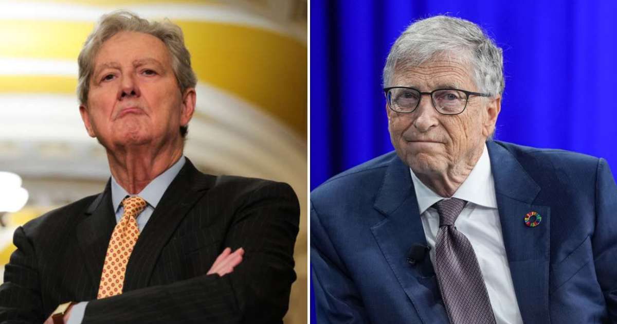 A viral X post claiming John Kennedy called for an investigation into Bill Gates has gained thousands of views and likes (Getty Images)