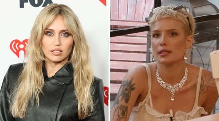Miley Cyrus rushes out with Postmates after cops interrupt Halsey’s house party: ‘Got to go, girl!’