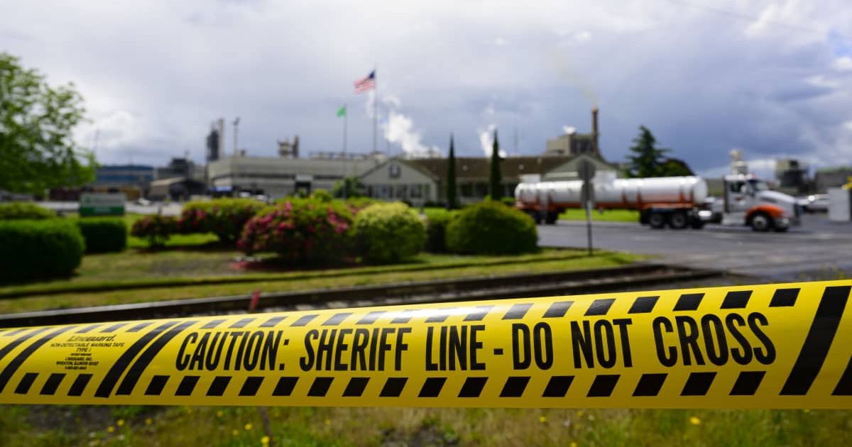 Authorities confirmed in a statement that there were fatalities and multiple critical injuries after the pulp and paper mill implosion, but no specific numbers were provided (Mathieu Lewis-Rolland/Getty Images)