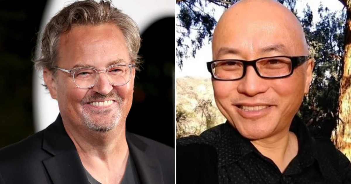 Matthew Perry’s sisters blast his assistant Kenneth Iwamasa (Getty Images and Screengrab/@Kenneth Iwamasa/LinkedIn)