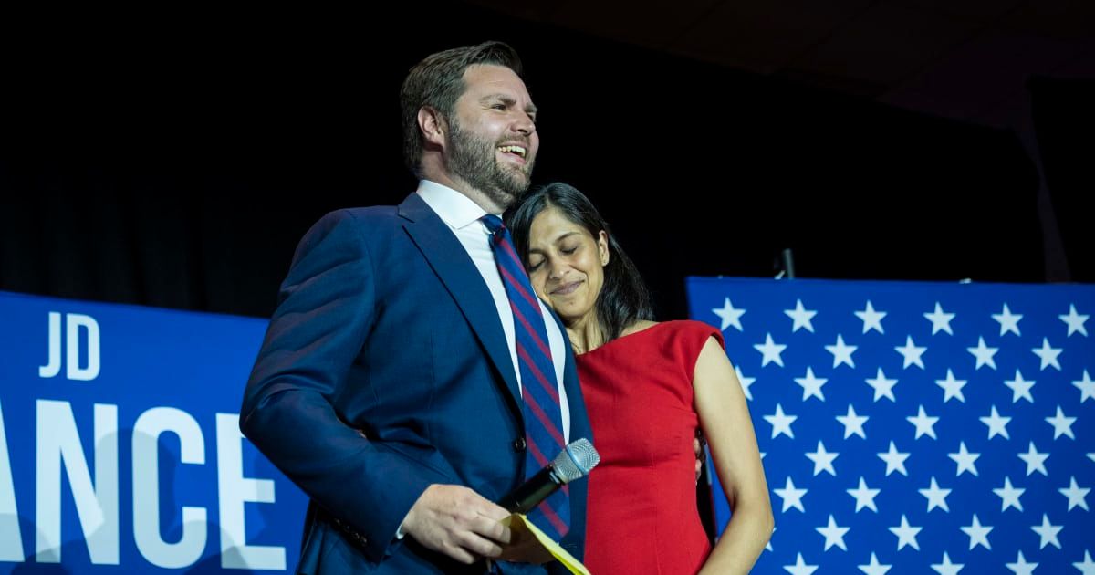 The interview offered one of Vance’s most personal reflections yet since becoming vice president and his wife's role (Getty Images)