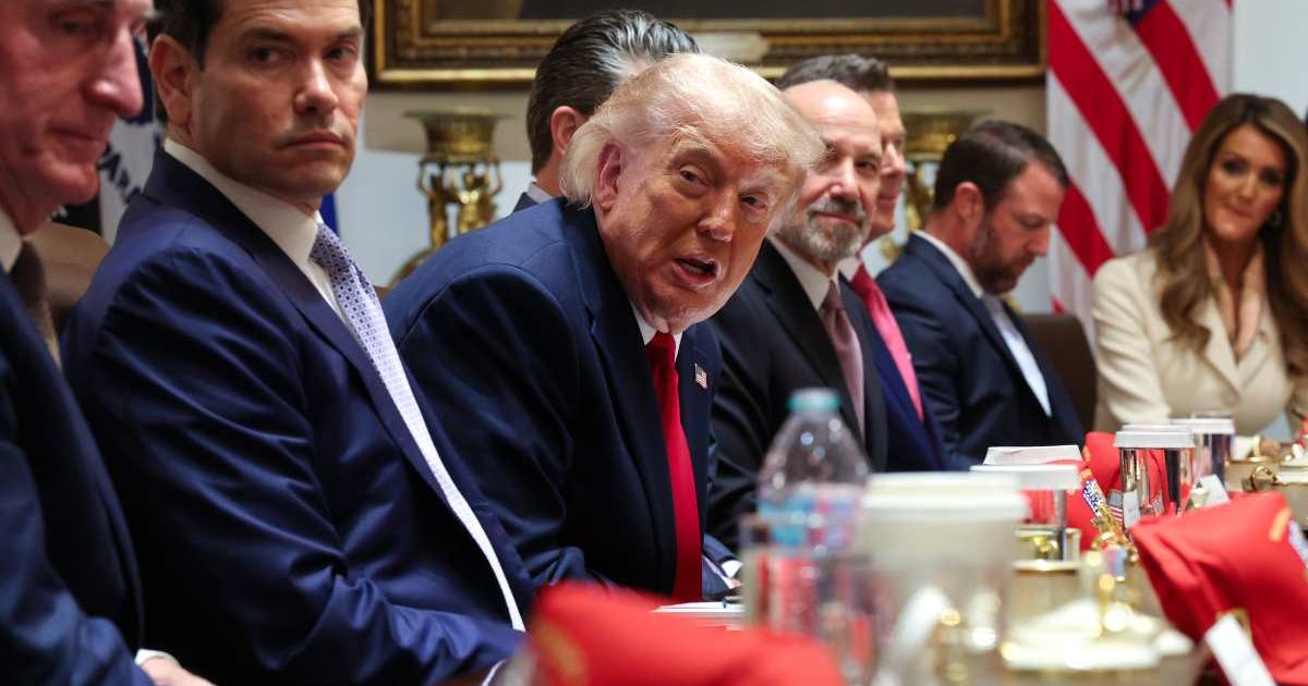 Trump finalizes new non-negotiable security mandates during Wednesday briefing with acting AG Todd Blanche (Photo by Win McNamee/Getty Images)