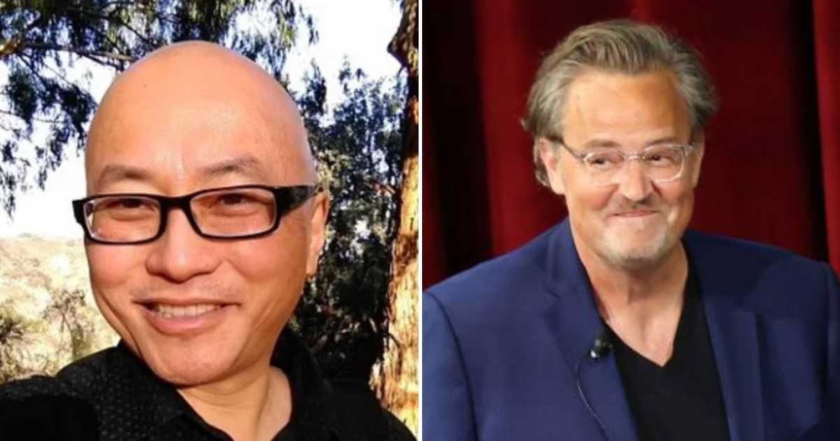 Matthew Perry’s assistant, Kenneth Iwamasa, used the actor's car soon after his death (Screengrab/@Kenneth Iwamasa/LinkedIn and David Livingston/Getty Images)