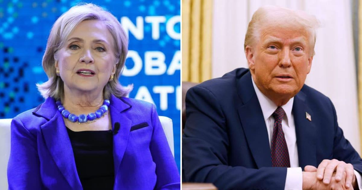 Hillary Clinton reacted on X to reports that Trump officials sought prototypes for a $250 bill bearing Donald Trump's image (Getty Images)